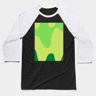 Abstract green swirl pattern Baseball T-Shirt